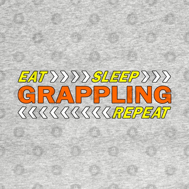 Eat sleep repeat grappling sleep t shirt. by Narot design shop